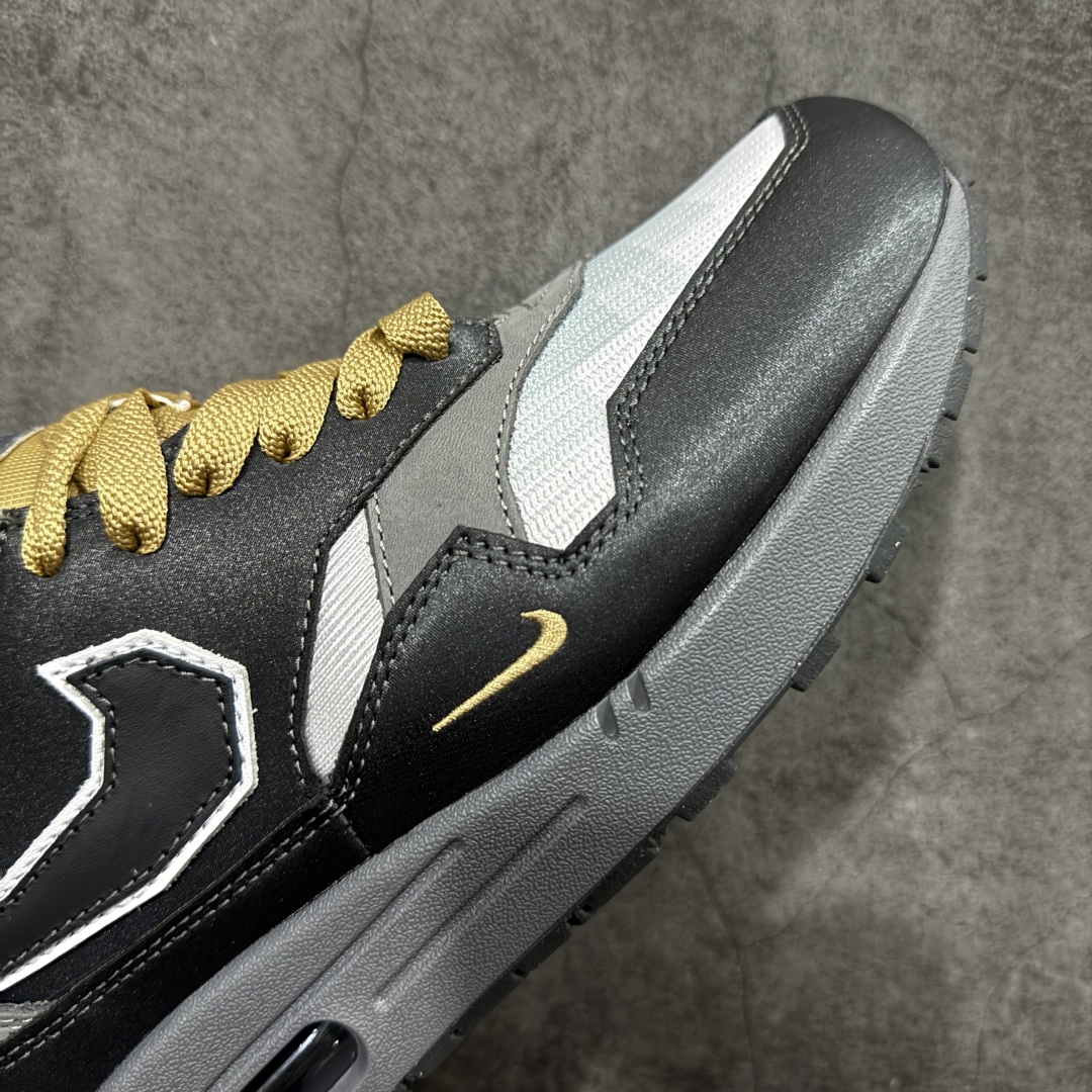 图片[6]-【外贸纯原】.SWOOSH x Nike Air Max 1 \”Big Head Mode\”舒适百搭 低帮跑步鞋 男女同款 黑灰色 IB9898-001 外贸大厂出品 原鞋购入开发 耗时数月研发 原厂皮 原厂辅料 原厂配件 原楦 原纸板 真真的 目前T1品质 尺码：36-47.5-选品中心