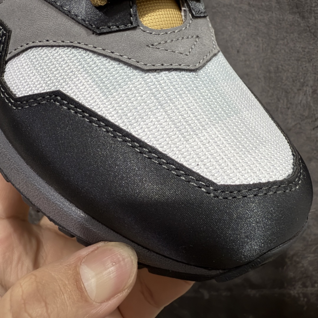 图片[4]-【外贸纯原】.SWOOSH x Nike Air Max 1 \”Big Head Mode\”舒适百搭 低帮跑步鞋 男女同款 黑灰色 IB9898-001 外贸大厂出品 原鞋购入开发 耗时数月研发 原厂皮 原厂辅料 原厂配件 原楦 原纸板 真真的 目前T1品质 尺码：36-47.5-选品中心