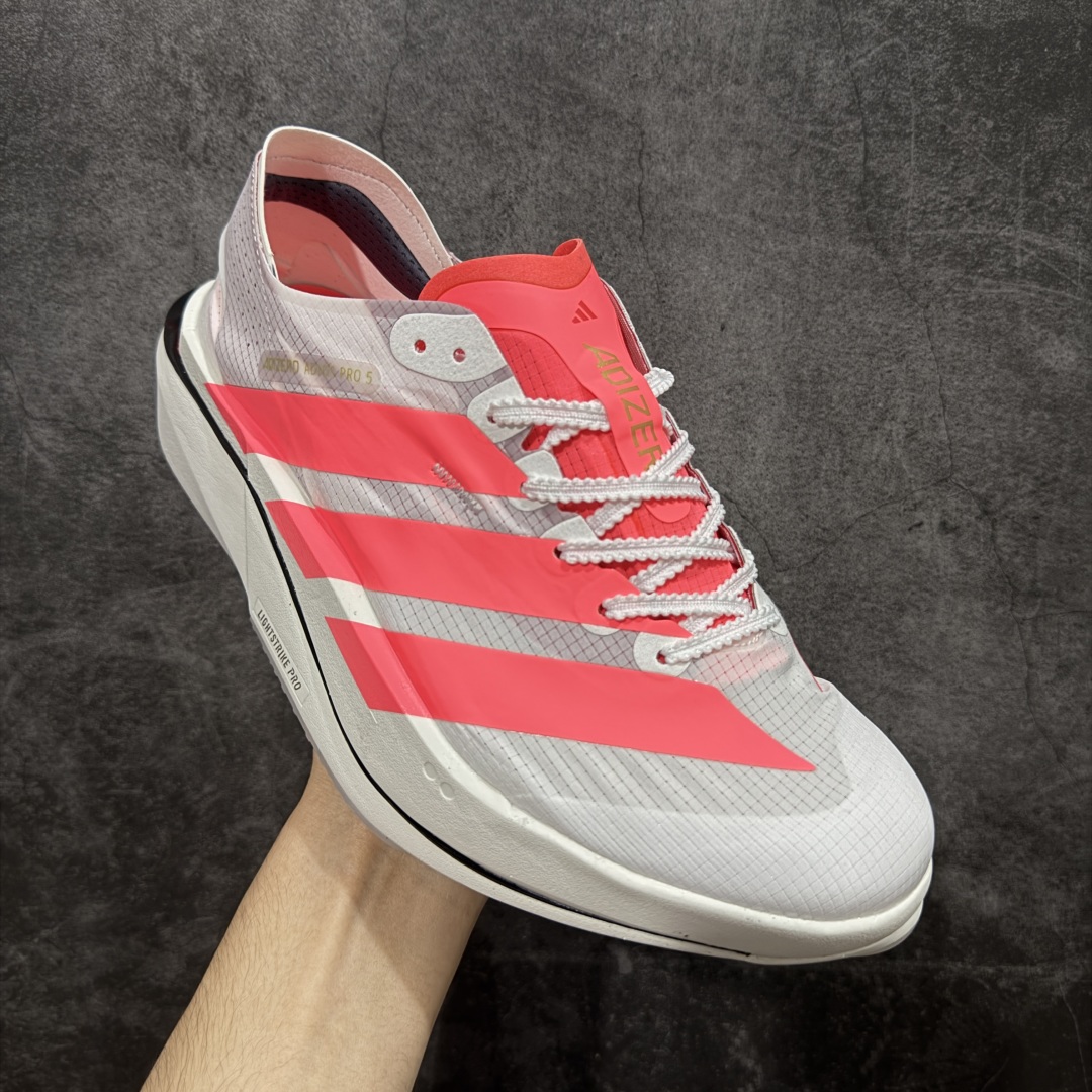 图片[3]-【纯原真碳】Adidas Adizero Adios Pro 5 M 阿迪达斯 耐磨减震专业跑步鞋 无论是平时训练还是马拉松 让这款跑步鞋伴你畅快开跑 兼具舒适性和结构感 搭载Lightstrike科技 为步伐注入活力 尺码：36-45 货号：JR1673-选品中心