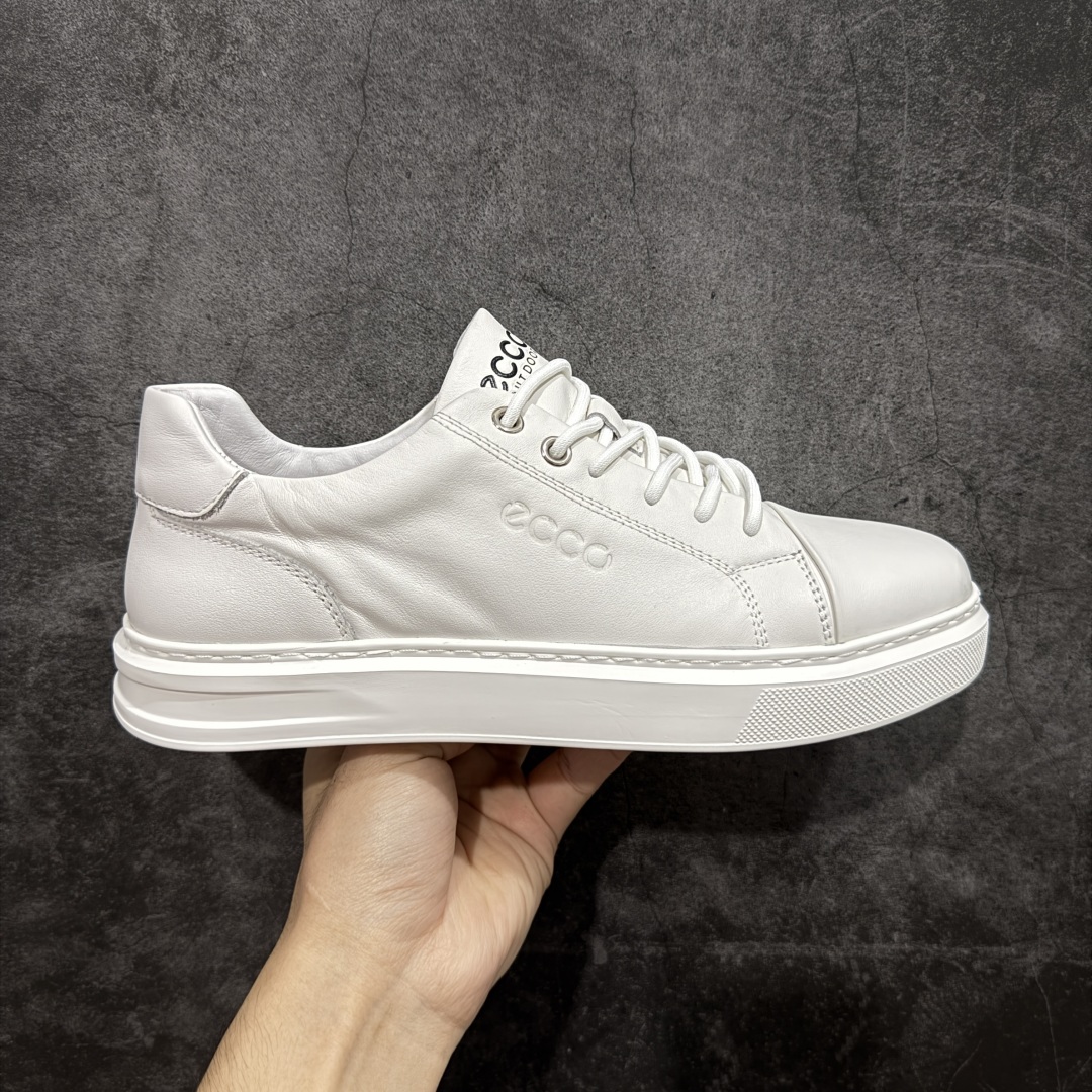 【莞产版本】ECCO爱步休闲鞋子男鞋 透气防水百搭休闲板鞋 柔酷7号系列经典小白鞋 鞋面采用臻选牛皮 质感丰富，脚感柔软舒适 鞋面设有GORE-TEX防水薄膜 给你贴心防水保护 简约系带 贴合脚型 橡胶鞋底 轻盈柔韧，防滑耐磨 舒适耐穿 随享出行 休闲百搭 简约利落 尺码：38 39 40 41 42 43 44（皮鞋码）-选品中心