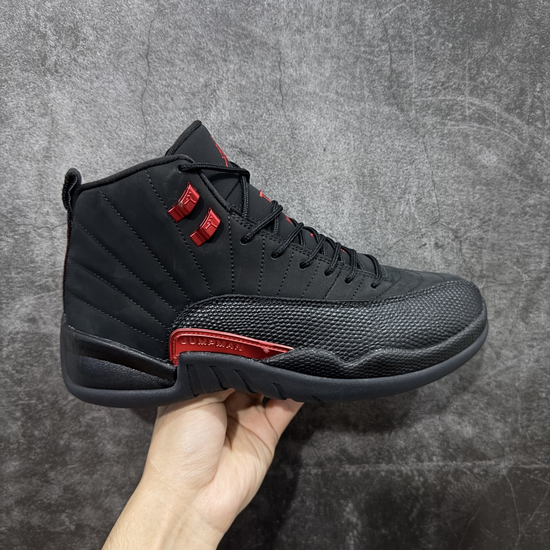 【顶级外贸版】Air Jordan AJ12 Retro 黑红 CT8013-001 正确版本 原楦原纸板开发 原汁原味12代鞋型 进口原厂皮料 真碳板 原装材料 原厂定制金属扣 原厂电绣 细节到位 尺码：40 40.5 41 42 42.5 43 44 44.5 45 45.5 46 47.5-选品中心