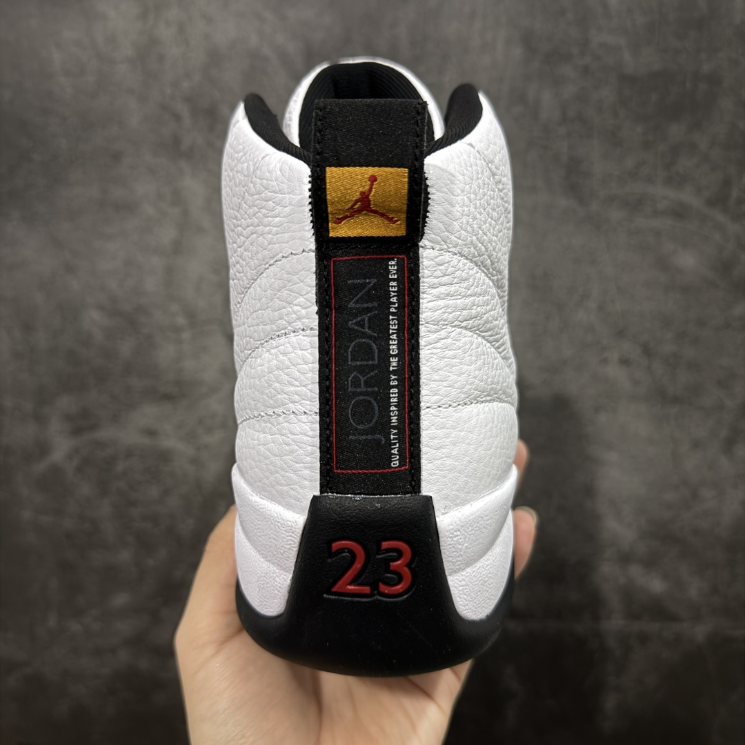500 莞产裁片 顶级Air Jordan AJ12 黑白金扣 CT8013-117