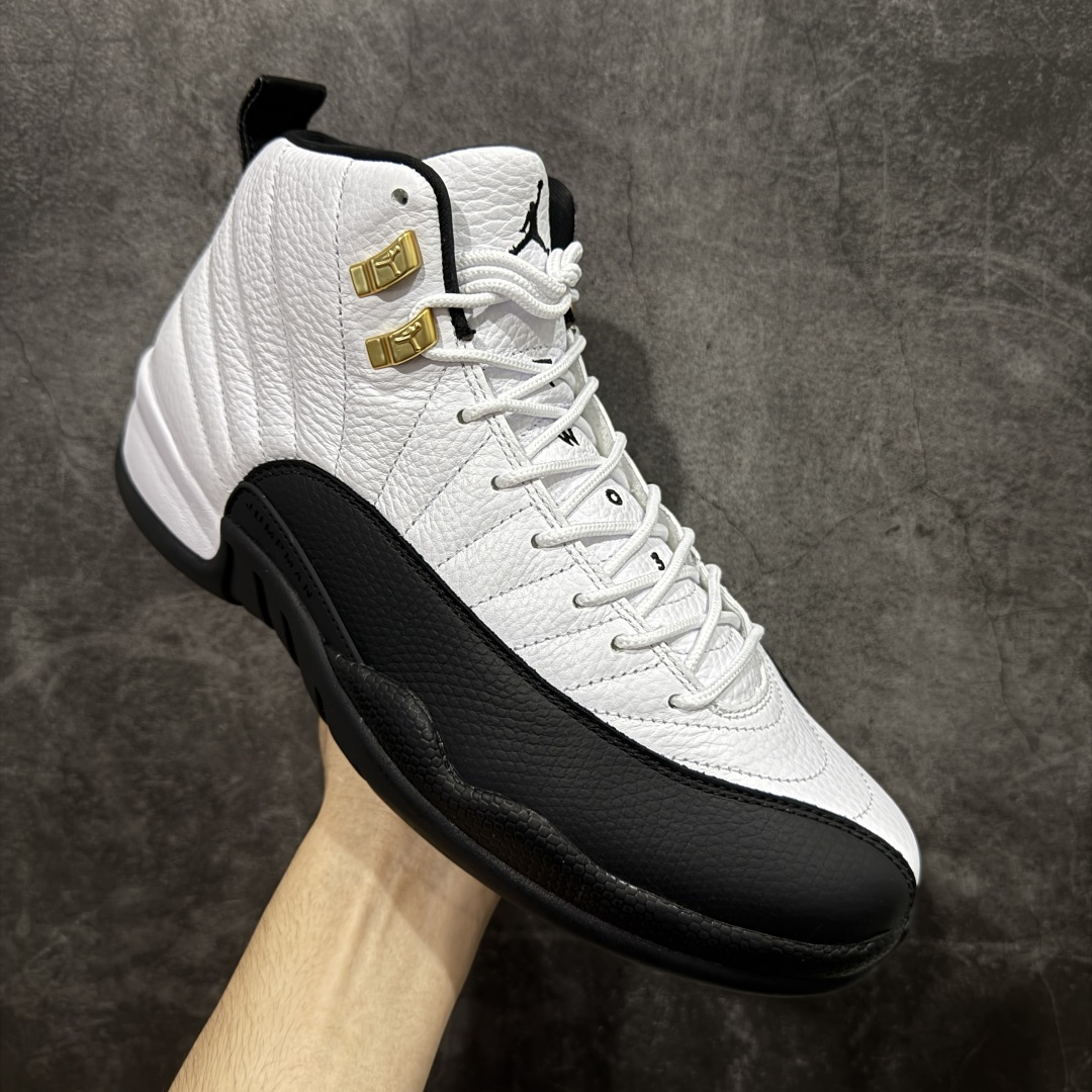500 莞产裁片 顶级Air Jordan AJ12 黑白金扣 CT8013-117