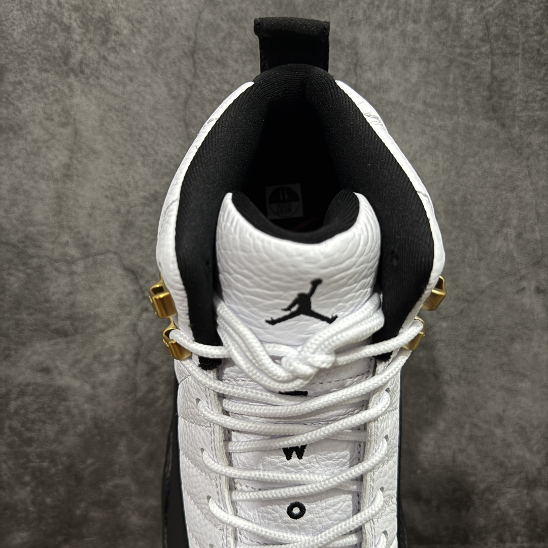 500 莞产裁片 顶级Air Jordan AJ12 黑白金扣 CT8013-117