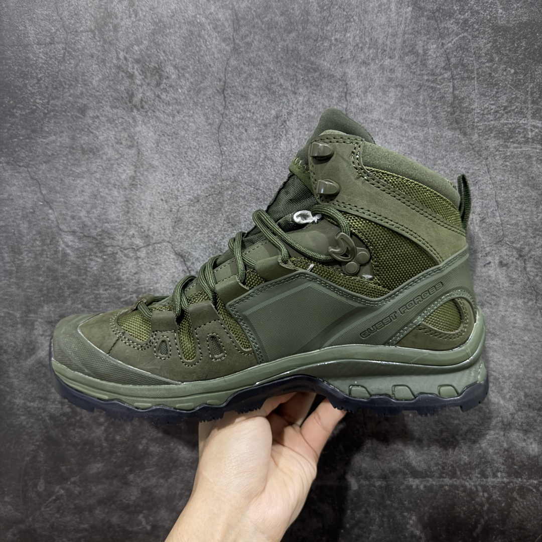 图片[2]-【莞产纯原】SALOMON萨洛蒙 XT-Quest 4D GTX Forces 2 EN 减震防滑耐磨 高帮 户外功能鞋 男鞋 顶级 户外越野性能超强 原鞋开发 原数据纸板打造完美鞋型 全鞋使用头层磨砂皮➕gtx防水材料拼接 独家私模组合大底 原装Ortholite轻量化鞋垫 中底布带钢印编号 原厂TPU锁扣 进口港宝加持 后跟自然饱满 还原公司包裹性 全方位贴合包裹脚型 鞋跟部鞋底牵引设计 提供强大的抓地性能 更适应野外崎岖不平的道路 尺码： 40-46-选品中心