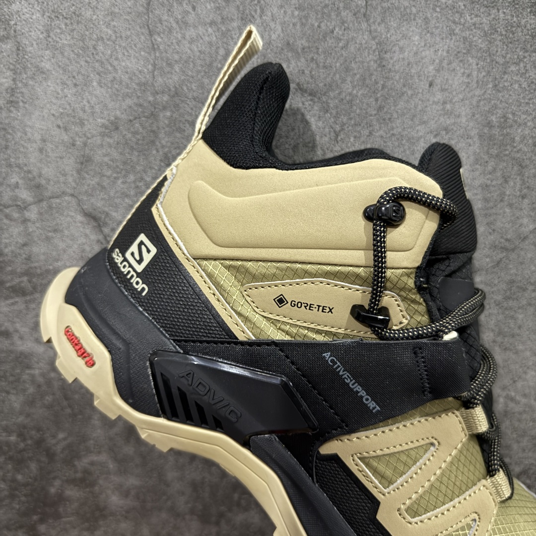 图片[7]-【莞产版本】SALOMON萨洛蒙 X Ultra 4 MID GTX 舒适 耐磨防水包裹性支撑抗冲击 中帮 户外功能鞋 男款 Salomon萨洛蒙 X ULTRA 4 MID GTX 从整体的鞋身设计不难看出从大哥4D的影子，无论是分段的鞋头包裹还是鞋侧的锯尺化设计，都沿袭了这一经典的设计理念。极致的性能与穿着的舒适性这盏天平它找到了绝妙的平衡。Advanced Chassis®这款大底的耐用性和抓地力相当不错，这双鞋上能漫步山野 下能融入城市之间。 尺码：40-46-选品中心