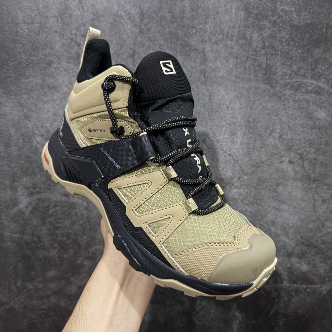 图片[3]-【莞产版本】SALOMON萨洛蒙 X Ultra 4 MID GTX 舒适 耐磨防水包裹性支撑抗冲击 中帮 户外功能鞋 男款 Salomon萨洛蒙 X ULTRA 4 MID GTX 从整体的鞋身设计不难看出从大哥4D的影子，无论是分段的鞋头包裹还是鞋侧的锯尺化设计，都沿袭了这一经典的设计理念。极致的性能与穿着的舒适性这盏天平它找到了绝妙的平衡。Advanced Chassis®这款大底的耐用性和抓地力相当不错，这双鞋上能漫步山野 下能融入城市之间。 尺码：40-46-选品中心