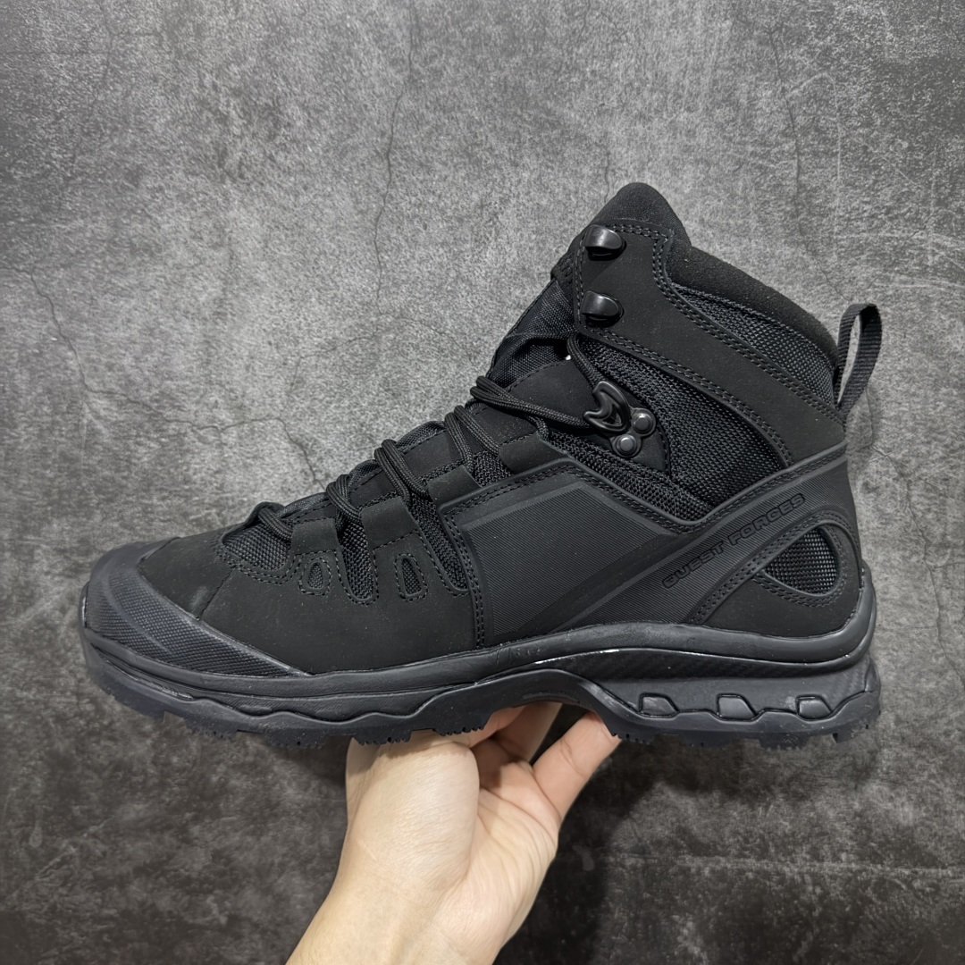 图片[2]-【莞产纯原】SALOMON萨洛蒙 XT-Quest 4D GTX Forces 2 EN 减震防滑耐磨 高帮 户外功能鞋 男鞋 顶级 户外越野性能超强 原鞋开发 原数据纸板打造完美鞋型 全鞋使用头层磨砂皮➕gtx防水材料拼接 独家私模组合大底 原装Ortholite轻量化鞋垫 中底布带钢印编号 原厂TPU锁扣 进口港宝加持 后跟自然饱满 还原公司包裹性 全方位贴合包裹脚型 鞋跟部鞋底牵引设计 提供强大的抓地性能 更适应野外崎岖不平的道路 尺码： 40-46-选品中心