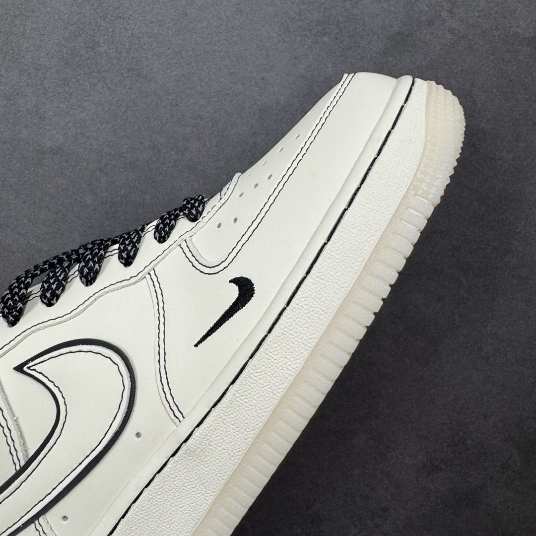 图片[5]-【定制版】Nike Air Force 1\’07 Low 米黑兔八哥水晶底 空军一号低帮休闲板鞋 SM6668-115  #原楦头原纸板 原装鞋盒 定制五金配件 内置全掌气垫 原厂鞋底  尺码：36 36.5 37.5 38 38.5 39 40 40.5 41 42 42.5 43 44 44.5 45 编码：HXSB310320-选品中心