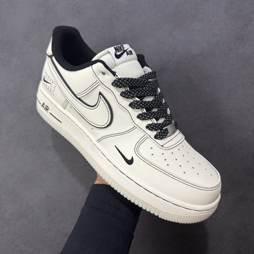 图片[3]-【定制版】Nike Air Force 1\’07 Low 米黑兔八哥水晶底 空军一号低帮休闲板鞋 SM6668-115  #原楦头原纸板 原装鞋盒 定制五金配件 内置全掌气垫 原厂鞋底  尺码：36 36.5 37.5 38 38.5 39 40 40.5 41 42 42.5 43 44 44.5 45 编码：HXSB310320-选品中心