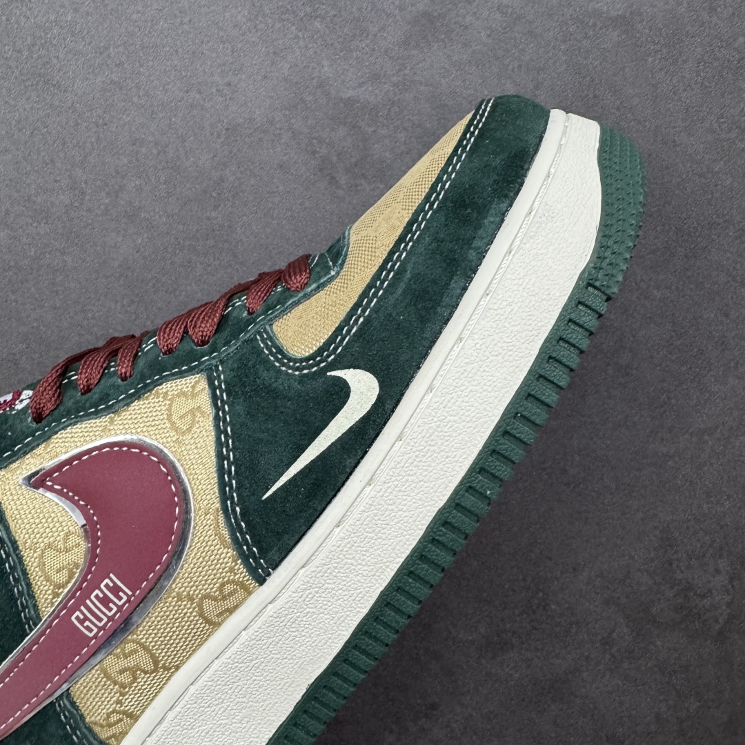 图片[5]-【定制版】Nike Air Force 1\’07 Low 古驰联名 卡其朱砂勾 空军一号低帮休闲板鞋 SY1388-007  #原楦头原纸板 原装鞋盒 定制五金配件 内置全掌气垫 原厂鞋底  尺码：36 36.5 37.5 38 38.5 39 40 40.5 41 42 42.5 43 44 44.5 45 编码：HXSA310320-选品中心