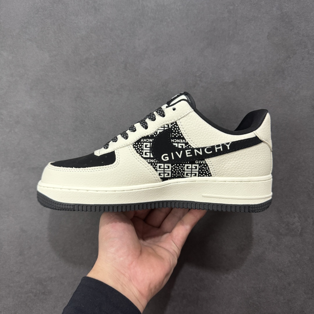 图片[2]-【定制版】Nike Air Force 1\’07 Low 纪梵希联名 印字米黑勾 空军一号低帮休闲板鞋 KJ1688-021  #原楦头原纸板 原装鞋盒 定制五金配件 内置全掌气垫 原厂鞋底  尺码：36 36.5 37.5 38 38.5 39 40 40.5 41 42 42.5 43 44 44.5 45 编码：HXSB310320-选品中心