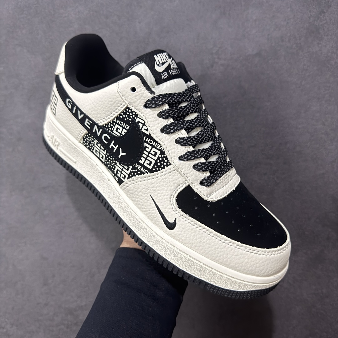 图片[3]-【定制版】Nike Air Force 1\’07 Low 纪梵希联名 印字米黑勾 空军一号低帮休闲板鞋 KJ1688-021  #原楦头原纸板 原装鞋盒 定制五金配件 内置全掌气垫 原厂鞋底  尺码：36 36.5 37.5 38 38.5 39 40 40.5 41 42 42.5 43 44 44.5 45 编码：HXSB310320-选品中心