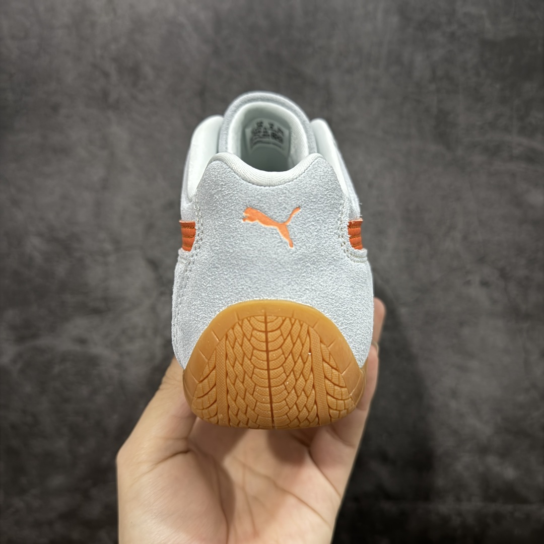图片[4]-【CS纯原】Puma Speedcat OG Sparco 彪马罗马阿莫尔系列 复古运动休闲赛车跑鞋 绿橙 406329-40 市场第一梯队品质 版型 细节 烫金走线 完全碾压市场任意版本 欢迎对比🆚 工厂耗时3个月开发 原装档案原数据纸版楦型 采用固色翻毛皮鞋面材质(正确二次成型\’猛帮\’成型工艺🆚区别市面版本!!) 外置原数据开发轻量耐磨橡胶大底💪🏻 全球知名运动品牌PUMA宝马赛车系列 融合了宝马车队的标志性配色 以趣味十足又前卫复古的设计引领潮流 将赛道精神融入街头时尚 开启前卫竞速之旅 主打前卫复古风 Roma鞋款的鞋侧以复古的流线造型 缀以宝马经典Logo 巧妙吸睛 而Speedcat鞋款以亮眼三色条纹元素缀以舒适鞋面 赋予了独特的个性美学 演绎赛车的无尽能量 尺码：35.5-45-选品中心