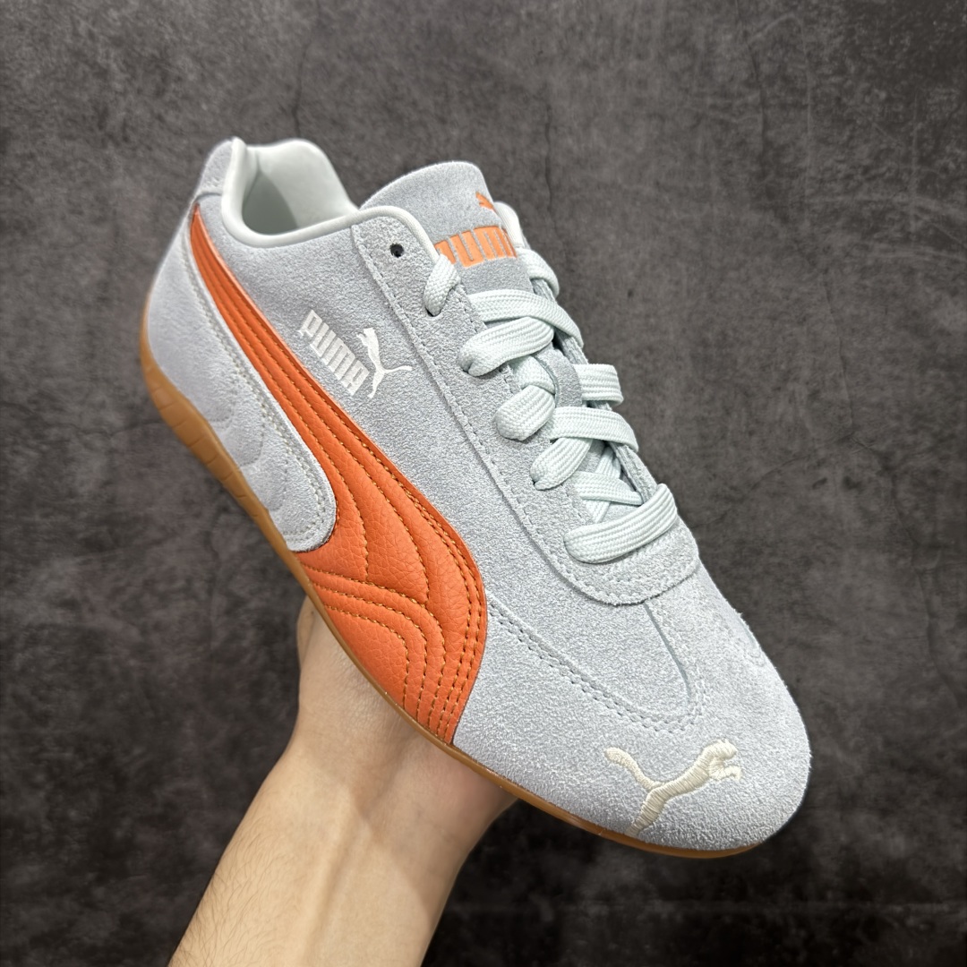 图片[3]-【CS纯原】Puma Speedcat OG Sparco 彪马罗马阿莫尔系列 复古运动休闲赛车跑鞋 绿橙 406329-40 市场第一梯队品质 版型 细节 烫金走线 完全碾压市场任意版本 欢迎对比🆚 工厂耗时3个月开发 原装档案原数据纸版楦型 采用固色翻毛皮鞋面材质(正确二次成型\’猛帮\’成型工艺🆚区别市面版本!!) 外置原数据开发轻量耐磨橡胶大底💪🏻 全球知名运动品牌PUMA宝马赛车系列 融合了宝马车队的标志性配色 以趣味十足又前卫复古的设计引领潮流 将赛道精神融入街头时尚 开启前卫竞速之旅 主打前卫复古风 Roma鞋款的鞋侧以复古的流线造型 缀以宝马经典Logo 巧妙吸睛 而Speedcat鞋款以亮眼三色条纹元素缀以舒适鞋面 赋予了独特的个性美学 演绎赛车的无尽能量 尺码：35.5-45-选品中心