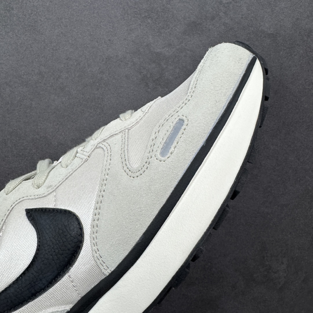 图片[5]-【公司级】Nike Phoenix Waffle 耐克 低帮 灰粉黑 耐磨透气低邦运动休闲鞋男女同款 鞋面采用麂皮和织物材料的独特搭配，经过精细的缝制和打磨，尽显高贵与典雅；鞋身两侧Swoosh Loggo采用黑色点缀及复古的鞋舌设计，为经典Blue Ribbon SportsL造型注入时尚感，鞋后跟的Nike品牌标志组合赋予了鞋子柔软且富有质感的外观，鞋底设计的特点是华夫饼的形状，为鞋子提供了良好的缓震性能和抓地力。 货号：FD2196-100 尺码：36 36.5 37.5 38 38.5 39 40 40.5 41 42 42.5 43 44 44.5 45 编码：GLB240250-选品中心