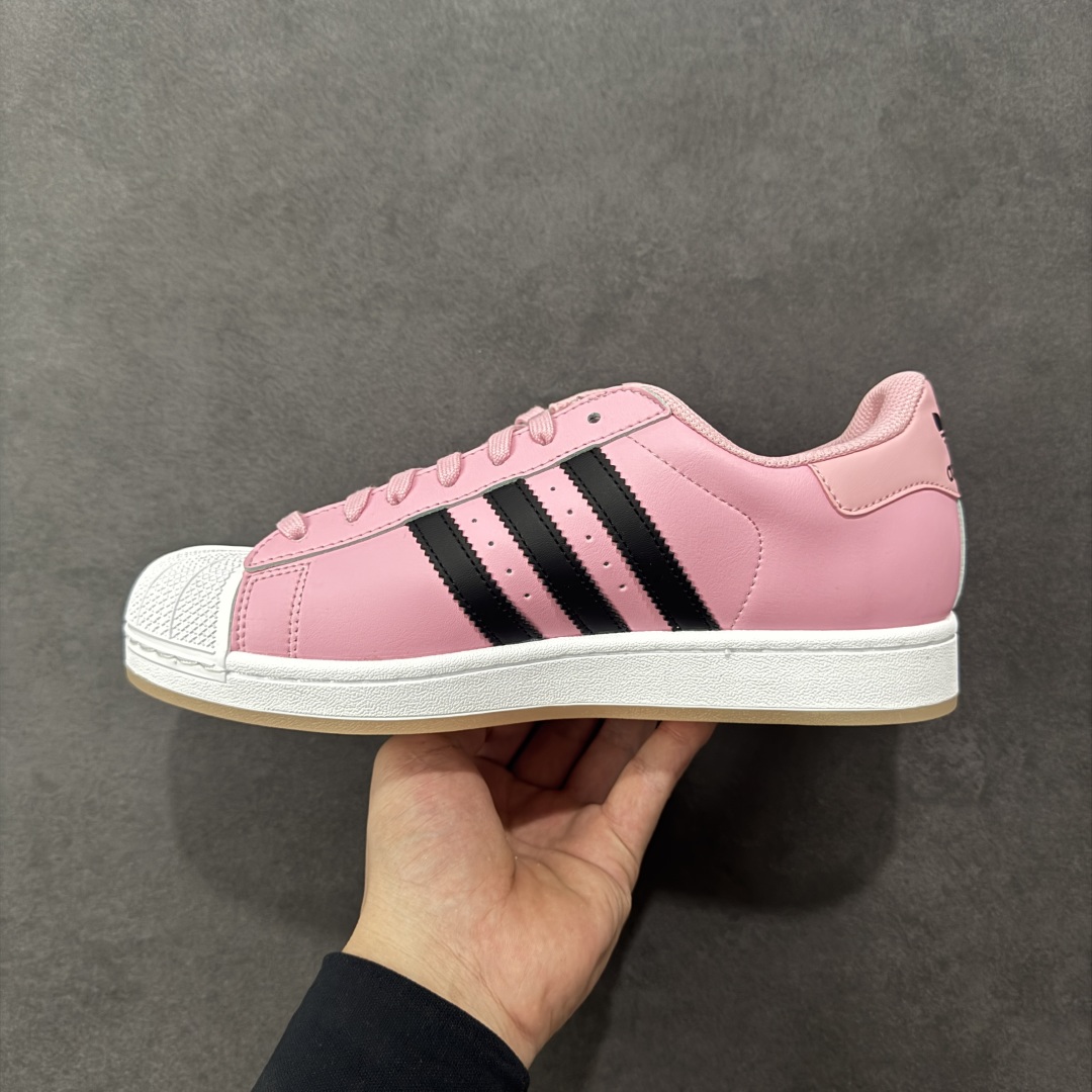 图片[2]-【H11纯原】阿迪达斯/三叶草Adidas Originals Superstar II\”Black White\”经典贝壳头系列低帮百搭休闲运动板鞋 采用头层皮革饰片组合粒面牛剖革鞋面材质#2020改良全包围鞋垫#正确2020版鞋底模具及扇贝头盖片❗ 货号：JR1520 尺码：35-45 编码：X10B220230-选品中心