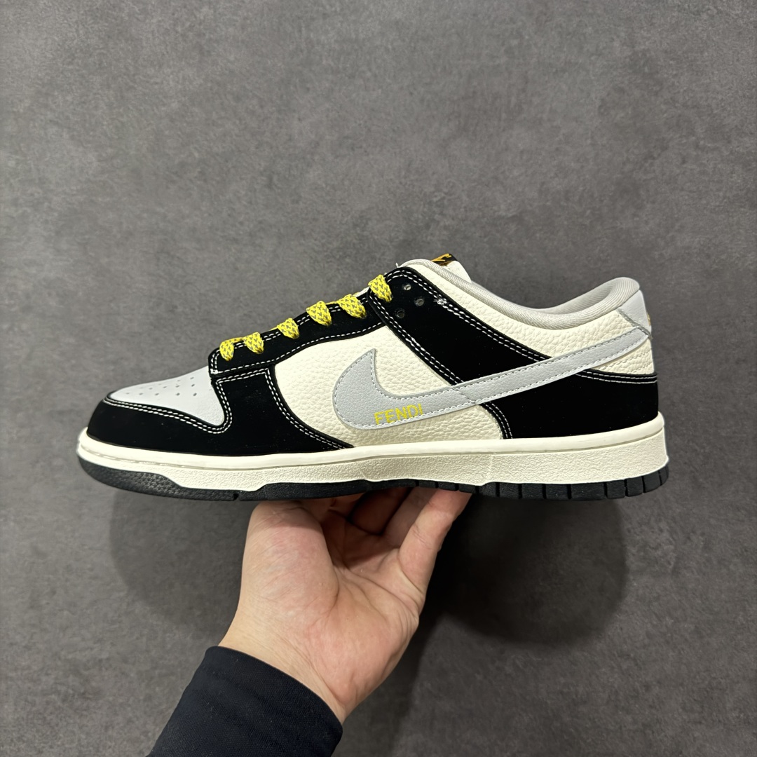 图片[2]-【定制版】Fendi x NK SB Dunk Low低帮芬迪联名黑猫 周年高端定制 低帮休闲板鞋 定制鞋盒 大厂纯原品质出货 超高清洁度 皮料切割干净无任何毛边 细节完美 货号：LW1818-124 尺码： 36 36.5 37.5 38 38.5 39 40 40.5 41 42 42.5 43 44 44.5 45 编码：HXSB330340-选品中心