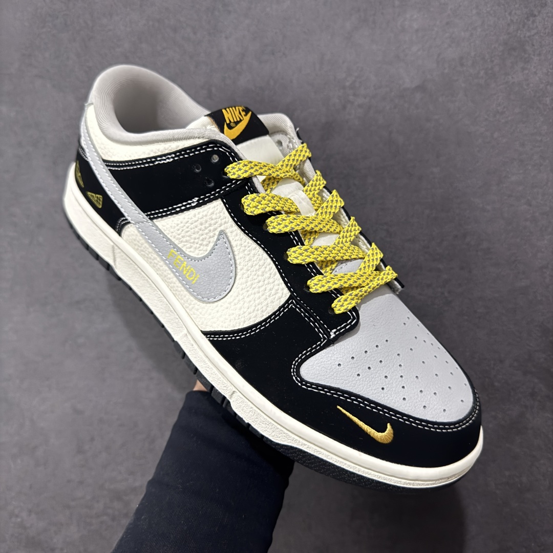 图片[3]-【定制版】Fendi x NK SB Dunk Low低帮芬迪联名黑猫 周年高端定制 低帮休闲板鞋 定制鞋盒 大厂纯原品质出货 超高清洁度 皮料切割干净无任何毛边 细节完美 货号：LW1818-124 尺码： 36 36.5 37.5 38 38.5 39 40 40.5 41 42 42.5 43 44 44.5 45 编码：HXSB330340-选品中心