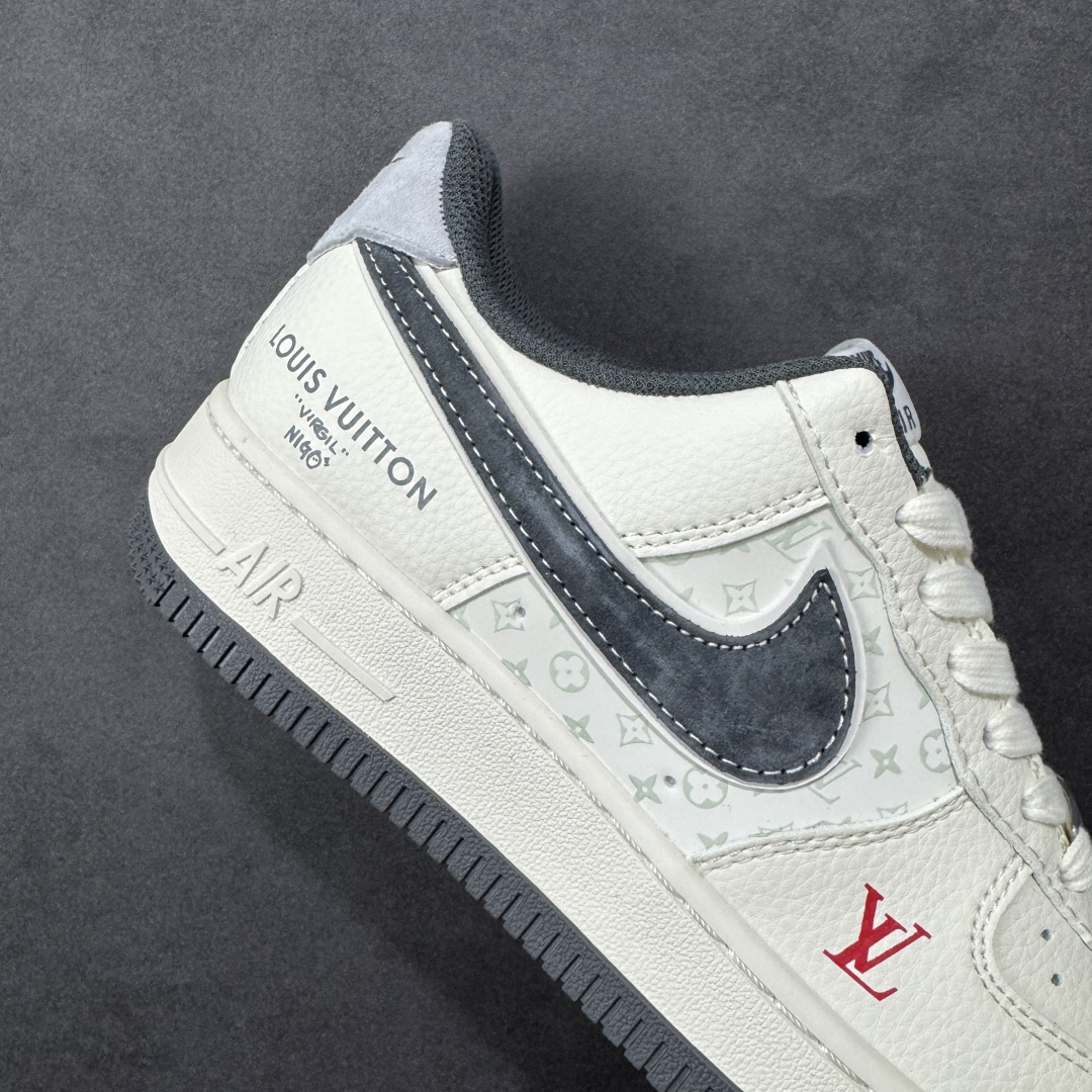 图片[6]-【定制版】Nike Air Force 1\’07 Low LV联名 印花米灰勾 空军一号低帮休闲板鞋  #原楦头原纸板 原装鞋盒 定制五金配件 内置全掌气垫 原厂鞋底 货号：MZ9588-811  尺码：36 36.5 37.5 38 38.5 39 40 40.5 41 42 42.5 43 44 44.5 45-选品中心