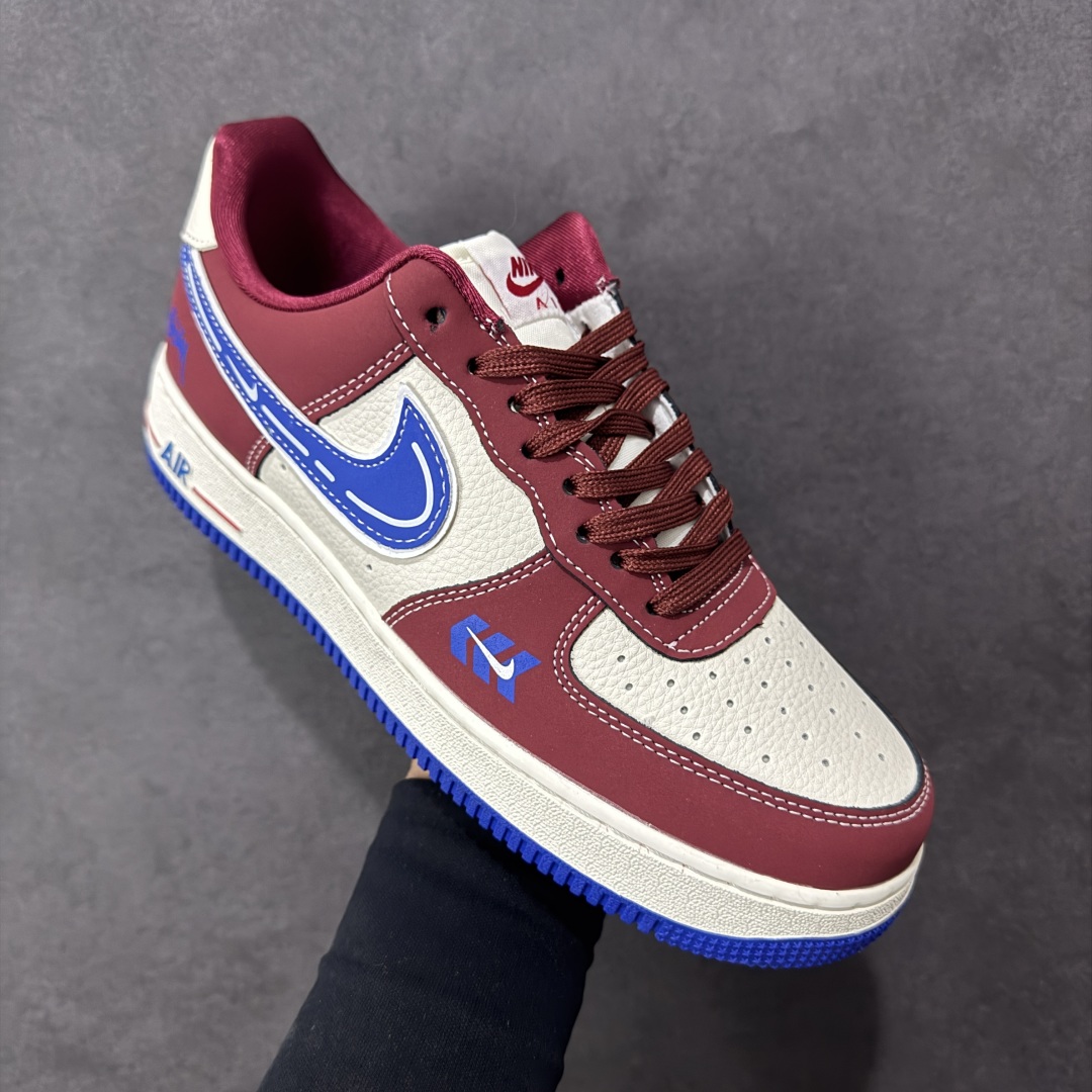 图片[3]-【定制版】Nike Air Force 1\’07 Low 斯图西联名 焦糖蓝勾 空军一号低帮休闲板鞋  #原楦头原纸板 原装鞋盒 定制五金配件 内置全掌气垫 原厂鞋底 货号：SY1388-005  尺码：36 36.5 37.5 38 38.5 39 40 40.5 41 42 42.5 43 44 44.5 45-选品中心