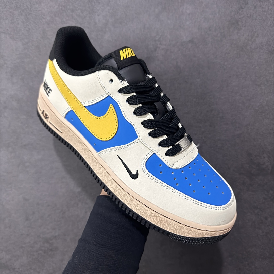 图片[3]-【定制版】Nike Air Force 1\’07 Low 拼接缤纷 空军一号低帮休闲板鞋  #原楦头原纸板 高级牛仔 高端定制鞋盒 原厂鞋底 超高清洁度 细节完美 货号：NH0601-577  尺码：36 36.5 37.5 38 38.5 39 40 40.5 41 42 42.5 43 44 44.5 45-选品中心