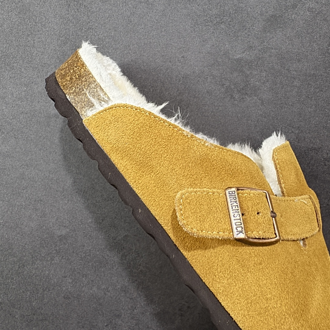 【纯原】Birkenstock 勃肯秋冬加绒系列 #采用质地柔软牛皮绒面革植入羊羔毛鞋垫和里衬材质 中底