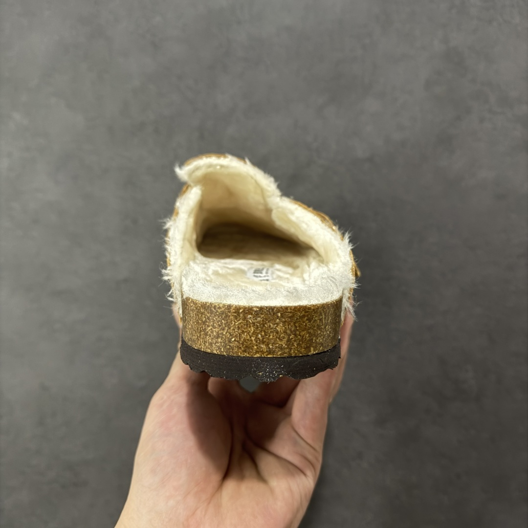 【纯原】Birkenstock 勃肯秋冬加绒系列 #采用质地柔软牛皮绒面革植入羊羔毛鞋垫和里衬材质 中底