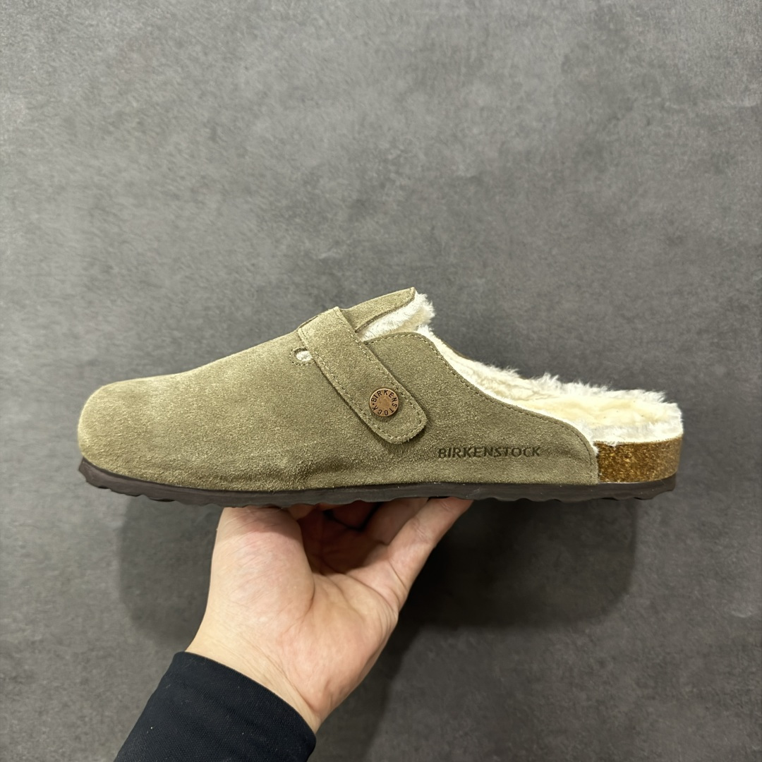 【纯原】Birkenstock 勃肯秋冬加绒系列 #采用质地柔软牛皮绒面革植入羊羔毛鞋垫和里衬材质 中底