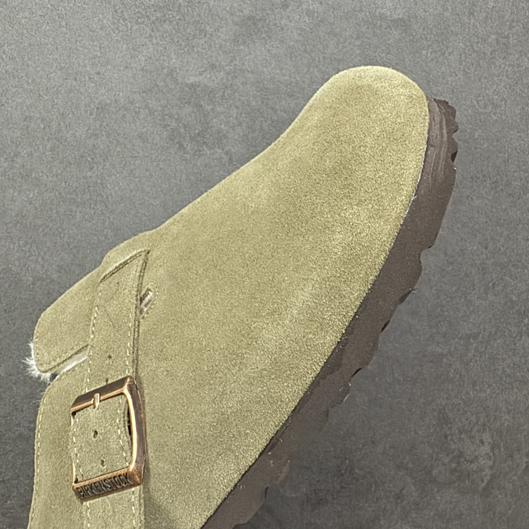 【纯原】Birkenstock 勃肯秋冬加绒系列 #采用质地柔软牛皮绒面革植入羊羔毛鞋垫和里衬材质 中底