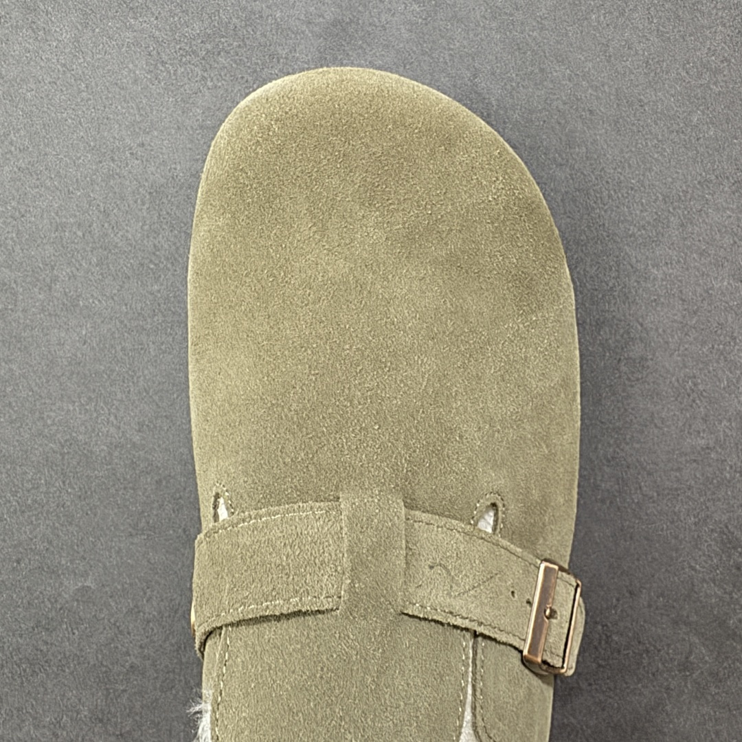 【纯原】Birkenstock 勃肯秋冬加绒系列 #采用质地柔软牛皮绒面革植入羊羔毛鞋垫和里衬材质 中底
