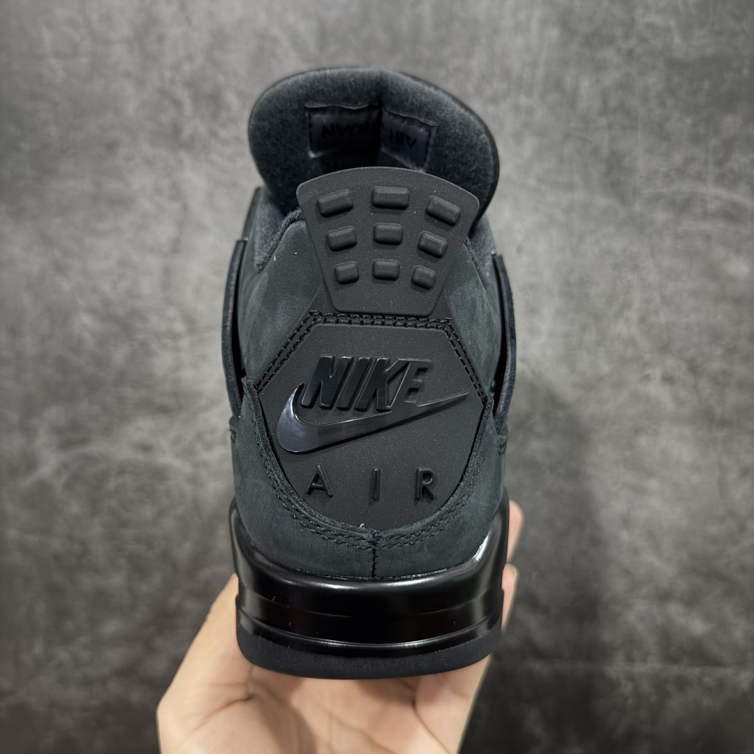 图片[4]-【kz纯原版】Air Jordan 4 Retro AJ4 乔4黑猫2.0复刻版 FV5029-010 全新升级改良 顶级原厂麂皮绒感到位 原鞋原楦原纸板同源开发 完美呈现乔4的版型 内侧正确双色网格 还原细节 原厂皮料 正确气垫颜色 正确网格工艺 正确拉帮工艺 全鞋原装材料制作 原档案原模具打造 支持全方位与正品对比 尺码：36-48.5-选品中心