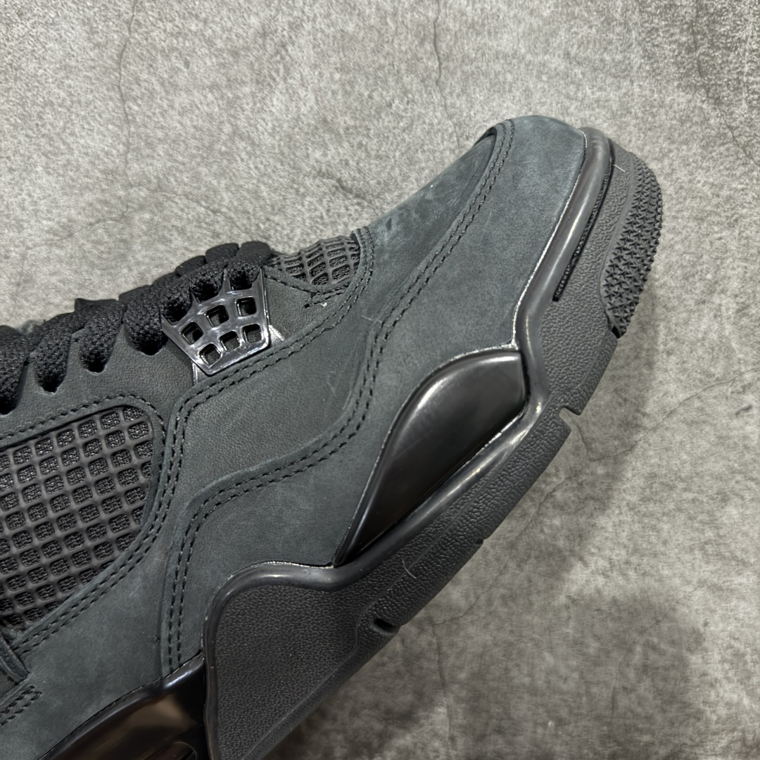 图片[6]-【kz纯原版】Air Jordan 4 Retro AJ4 乔4黑猫2.0复刻版 FV5029-010 全新升级改良 顶级原厂麂皮绒感到位 原鞋原楦原纸板同源开发 完美呈现乔4的版型 内侧正确双色网格 还原细节 原厂皮料 正确气垫颜色 正确网格工艺 正确拉帮工艺 全鞋原装材料制作 原档案原模具打造 支持全方位与正品对比 尺码：36-48.5-选品中心