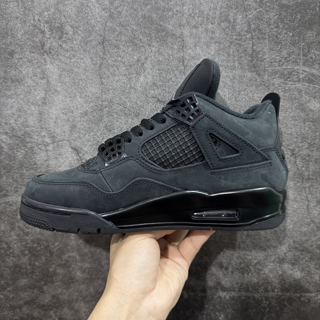 图片[2]-【kz纯原版】Air Jordan 4 Retro AJ4 乔4黑猫2.0复刻版 FV5029-010 全新升级改良 顶级原厂麂皮绒感到位 原鞋原楦原纸板同源开发 完美呈现乔4的版型 内侧正确双色网格 还原细节 原厂皮料 正确气垫颜色 正确网格工艺 正确拉帮工艺 全鞋原装材料制作 原档案原模具打造 支持全方位与正品对比 尺码：36-48.5-选品中心