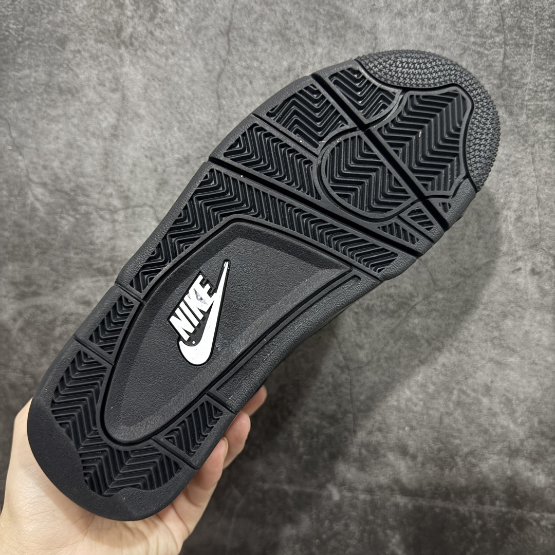 图片[9]-【kz纯原版】Air Jordan 4 Retro AJ4 乔4黑猫2.0复刻版 FV5029-010 全新升级改良 顶级原厂麂皮绒感到位 原鞋原楦原纸板同源开发 完美呈现乔4的版型 内侧正确双色网格 还原细节 原厂皮料 正确气垫颜色 正确网格工艺 正确拉帮工艺 全鞋原装材料制作 原档案原模具打造 支持全方位与正品对比 尺码：36-48.5-选品中心