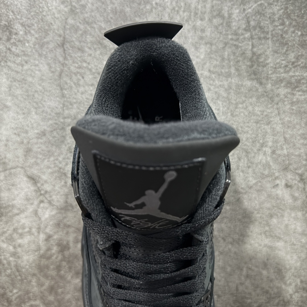 图片[8]-【kz纯原版】Air Jordan 4 Retro AJ4 乔4黑猫2.0复刻版 FV5029-010 全新升级改良 顶级原厂麂皮绒感到位 原鞋原楦原纸板同源开发 完美呈现乔4的版型 内侧正确双色网格 还原细节 原厂皮料 正确气垫颜色 正确网格工艺 正确拉帮工艺 全鞋原装材料制作 原档案原模具打造 支持全方位与正品对比 尺码：36-48.5-选品中心
