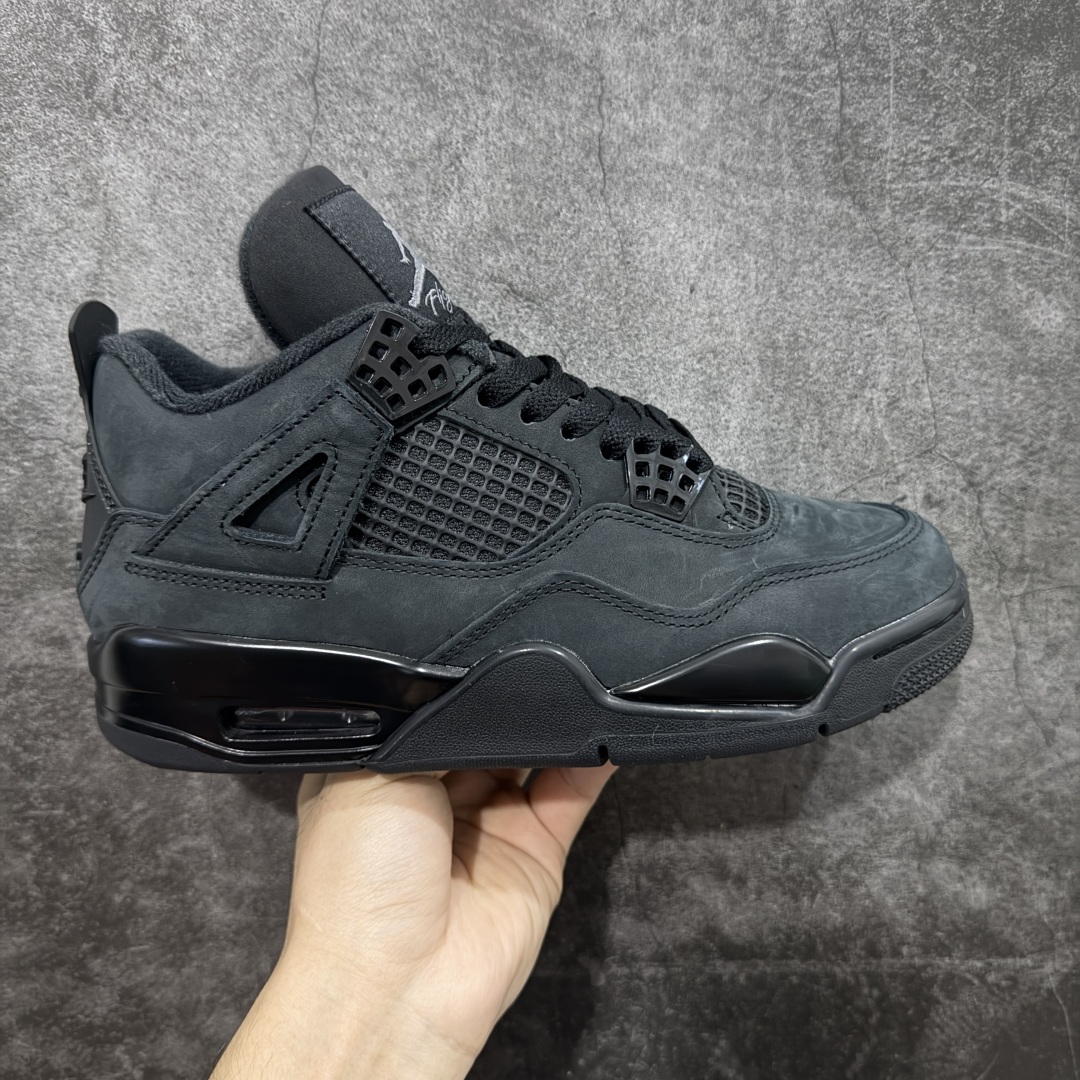 【kz纯原版】Air Jordan 4 Retro AJ4 乔4黑猫2.0复刻版 FV5029-010 全新升级改良 顶级原厂麂皮绒感到位 原鞋原楦原纸板同源开发 完美呈现乔4的版型 内侧正确双色网格 还原细节 原厂皮料 正确气垫颜色 正确网格工艺 正确拉帮工艺 全鞋原装材料制作 原档案原模具打造 支持全方位与正品对比 尺码：36-48.5-选品中心
