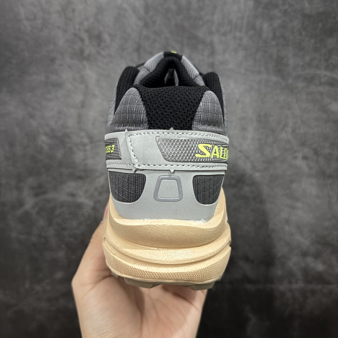 【纯原】萨洛蒙/Salomon Speed Cross 3 织物皮革低帮全能越野透气休闲运动鞋 Salo