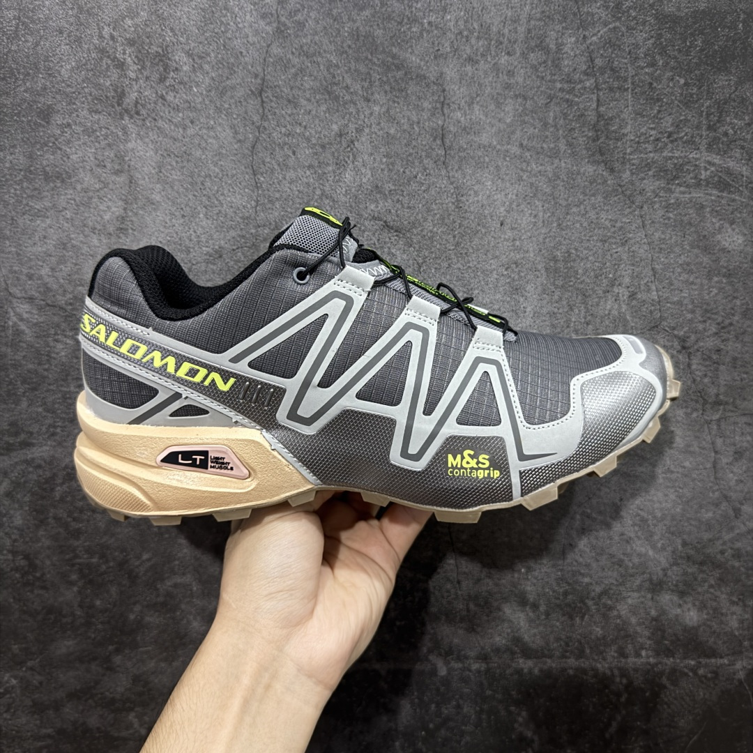 【纯原】萨洛蒙/Salomon Speed Cross 3 织物皮革低帮全能越野透气休闲运动鞋 Salo
