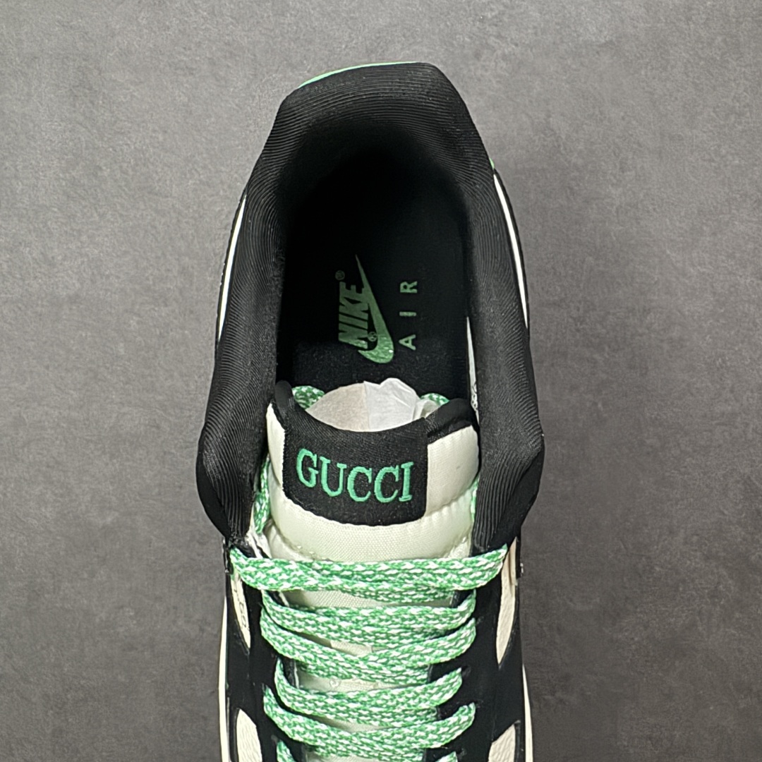 图片[7]-【定制版】Nike Air Force 1 Low 07 x GUCCI 黑白绿双小勾 原楦头原纸板 打造纯正低帮空军版型 货号：KJ1688-024 尺码：36 36.5 37.5 38 38.5 39 40 40.5 41 42 42.5 43 44 44.5 45-选品中心