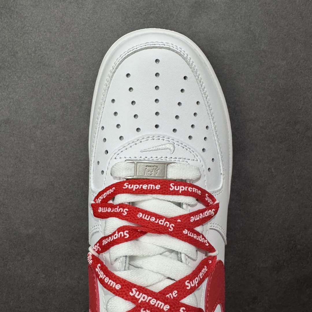 图片[8]-【定制版】Nike Air Force 1 Low 07 x Superme 白红绑带 原楦头原纸板 打造纯正低帮空军版型 货号：UP9225-101 尺码：36 36.5 37 .5 38 38.5 39 40 40.5 41 42 42.5 43 44 44.5 45-选品中心