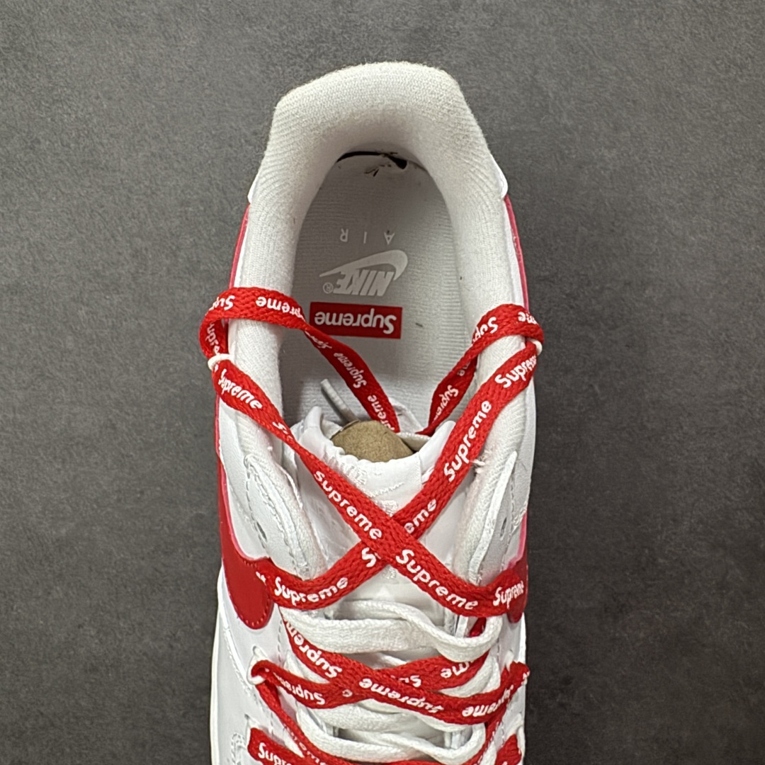 图片[7]-【定制版】Nike Air Force 1 Low 07 x Superme 白红绑带 原楦头原纸板 打造纯正低帮空军版型 货号：UP9225-101 尺码：36 36.5 37 .5 38 38.5 39 40 40.5 41 42 42.5 43 44 44.5 45-选品中心