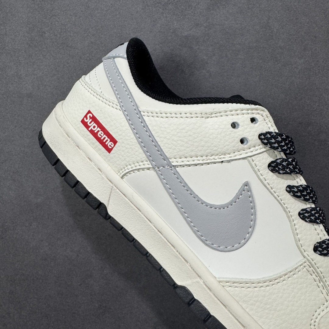 图片[7]-【定制版】Nike SB Dunk Low Supreme联名 米黑灰 周年高端定制 低帮休闲板鞋 #定制鞋盒 大厂纯原品质出货 超高清洁度 皮料切割干净无任何毛边 细节完美 货号：JP1628-030 尺码：36 36.5 37.5 38 38.5 39 40 40.5 41 42 42.5 43 44 44.5 45-选品中心