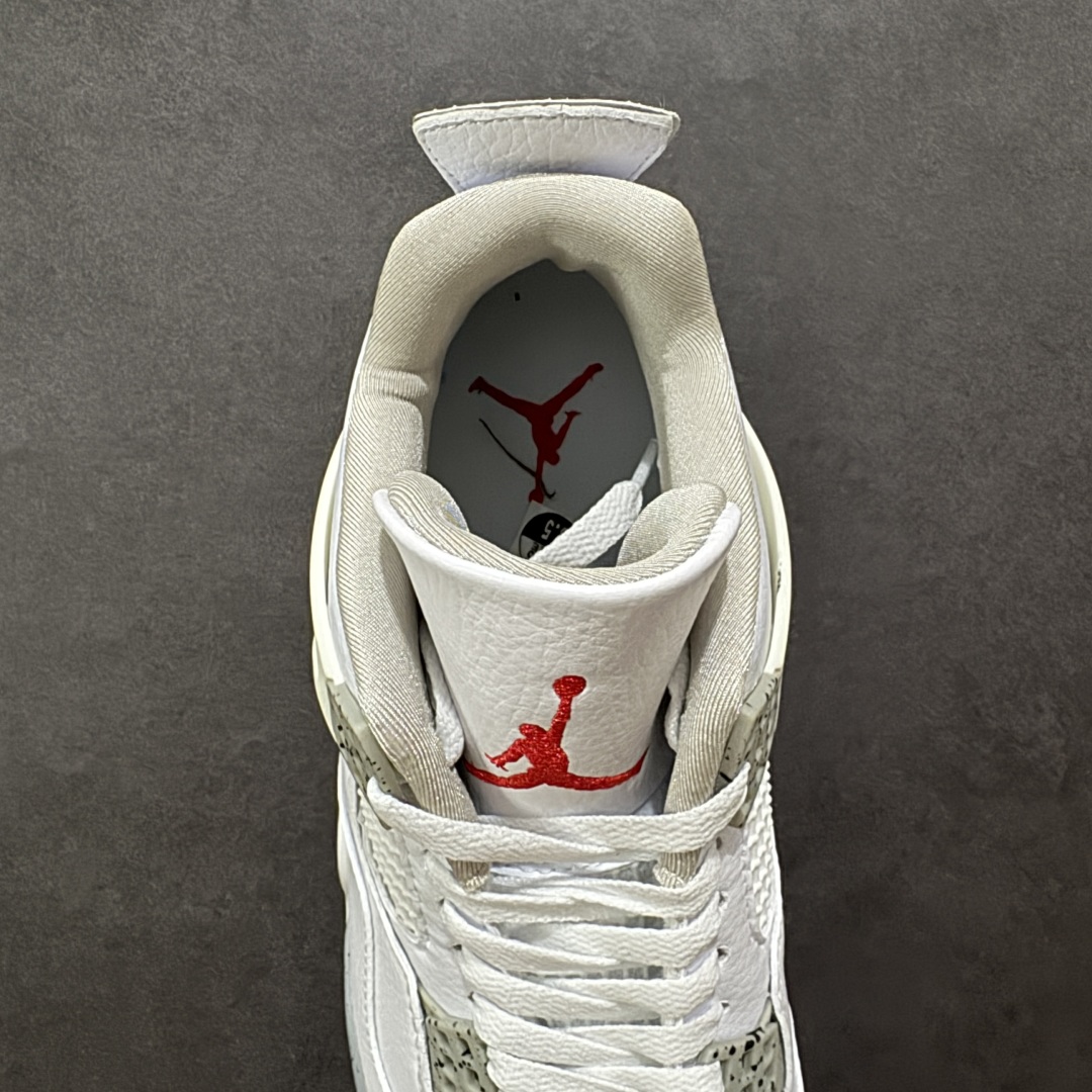 图片[7]-【GQ福利版】Air Jordan AJ4 全头层 外贸尾单 零售圈做工 抵债套现 原纸板楦头开发 定制优质皮料 完美鞋型匹配公司货 正确TPU鞋舌锁扣 最新原厂底模 大底卡色咬花完美 鞋柜必备鞋款 尺 码：40 40.5 41 42 42.5 43 44 44.5 45 46 47.5-选品中心