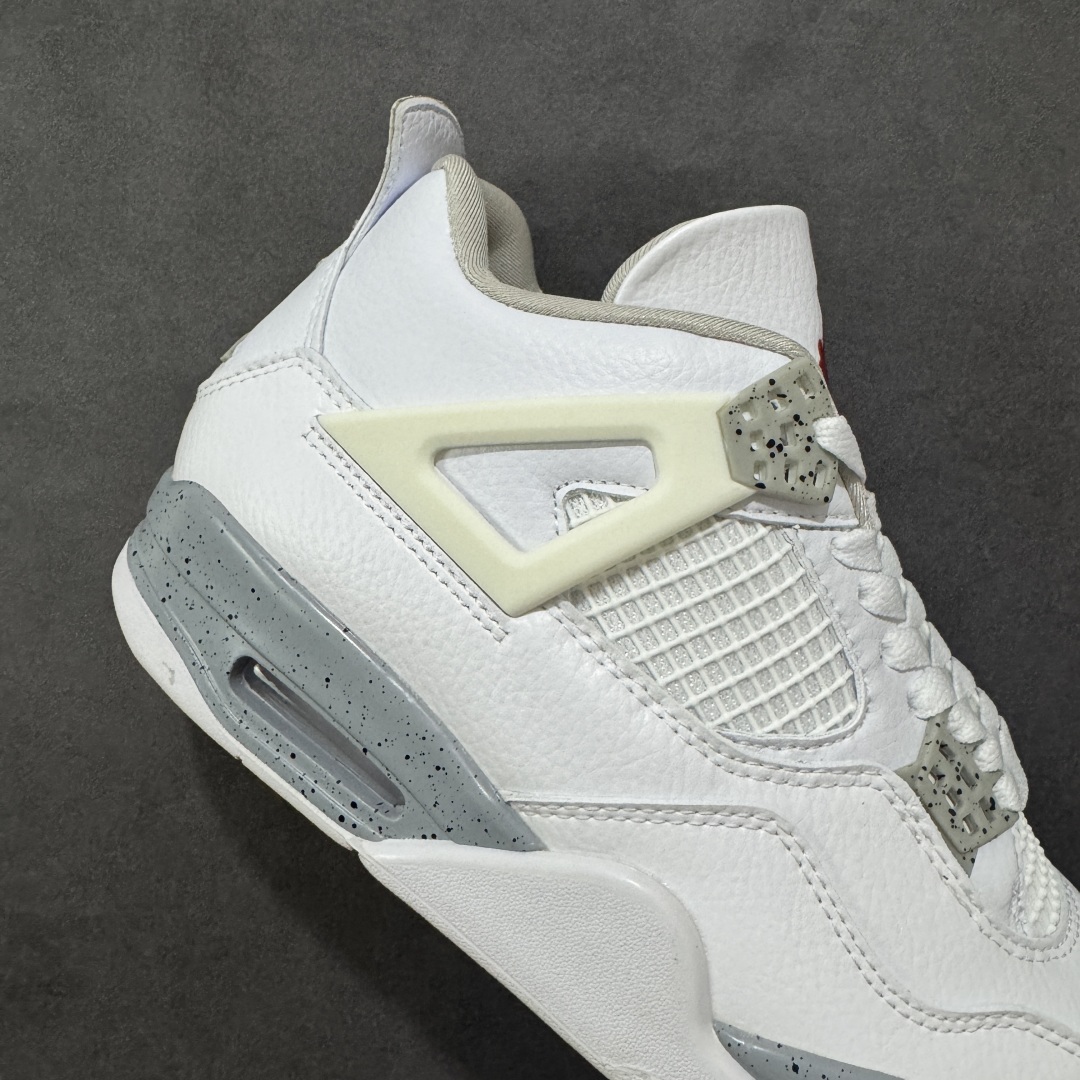 图片[6]-【GQ福利版】Air Jordan AJ4 全头层 外贸尾单 零售圈做工 抵债套现 原纸板楦头开发 定制优质皮料 完美鞋型匹配公司货 正确TPU鞋舌锁扣 最新原厂底模 大底卡色咬花完美 鞋柜必备鞋款 尺 码：40 40.5 41 42 42.5 43 44 44.5 45 46 47.5-选品中心