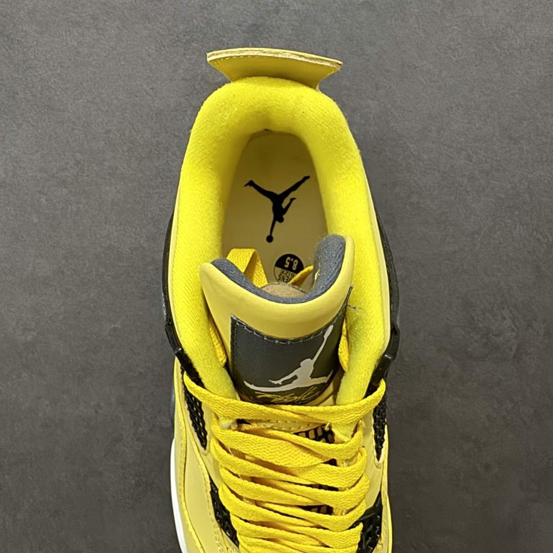 图片[8]-【GQ福利版】Air Jordan AJ4 全头层 外贸尾单 零售圈做工 抵债套现 原纸板楦头开发 定制优质皮料 完美鞋型匹配公司货 正确TPU鞋舌锁扣 最新原厂底模 大底卡色咬花完美 鞋柜必备鞋款 尺码：40 40.5 41 42 42.5 43 44 44.5 45 46 47.5-选品中心