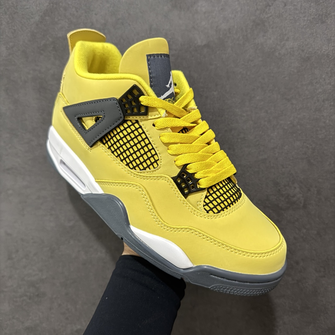 图片[3]-【GQ福利版】Air Jordan AJ4 全头层 外贸尾单 零售圈做工 抵债套现 原纸板楦头开发 定制优质皮料 完美鞋型匹配公司货 正确TPU鞋舌锁扣 最新原厂底模 大底卡色咬花完美 鞋柜必备鞋款 尺码：40 40.5 41 42 42.5 43 44 44.5 45 46 47.5-选品中心