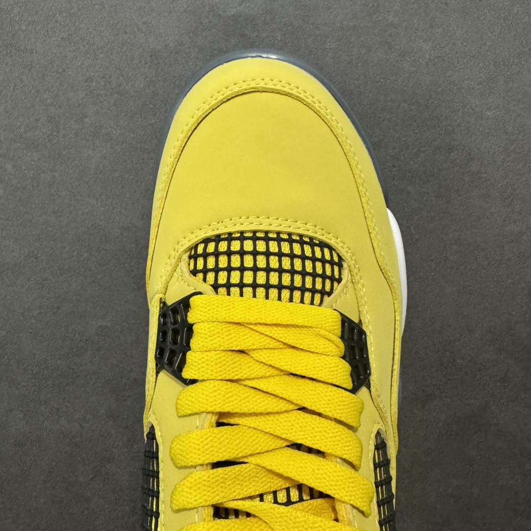 图片[7]-【GQ福利版】Air Jordan AJ4 全头层 外贸尾单 零售圈做工 抵债套现 原纸板楦头开发 定制优质皮料 完美鞋型匹配公司货 正确TPU鞋舌锁扣 最新原厂底模 大底卡色咬花完美 鞋柜必备鞋款 尺码：40 40.5 41 42 42.5 43 44 44.5 45 46 47.5-选品中心