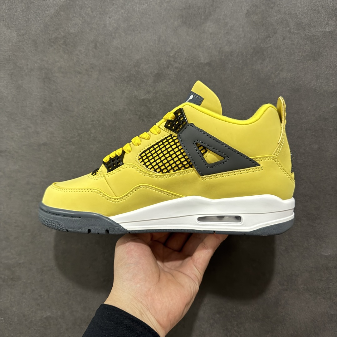 图片[2]-【GQ福利版】Air Jordan AJ4 全头层 外贸尾单 零售圈做工 抵债套现 原纸板楦头开发 定制优质皮料 完美鞋型匹配公司货 正确TPU鞋舌锁扣 最新原厂底模 大底卡色咬花完美 鞋柜必备鞋款 尺码：40 40.5 41 42 42.5 43 44 44.5 45 46 47.5-选品中心