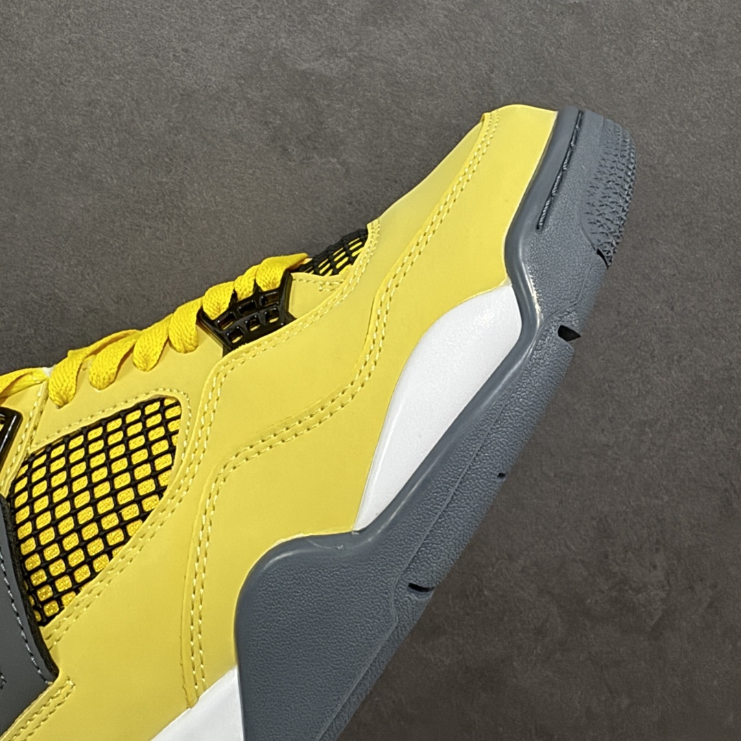 图片[5]-【GQ福利版】Air Jordan AJ4 全头层 外贸尾单 零售圈做工 抵债套现 原纸板楦头开发 定制优质皮料 完美鞋型匹配公司货 正确TPU鞋舌锁扣 最新原厂底模 大底卡色咬花完美 鞋柜必备鞋款 尺码：40 40.5 41 42 42.5 43 44 44.5 45 46 47.5-选品中心